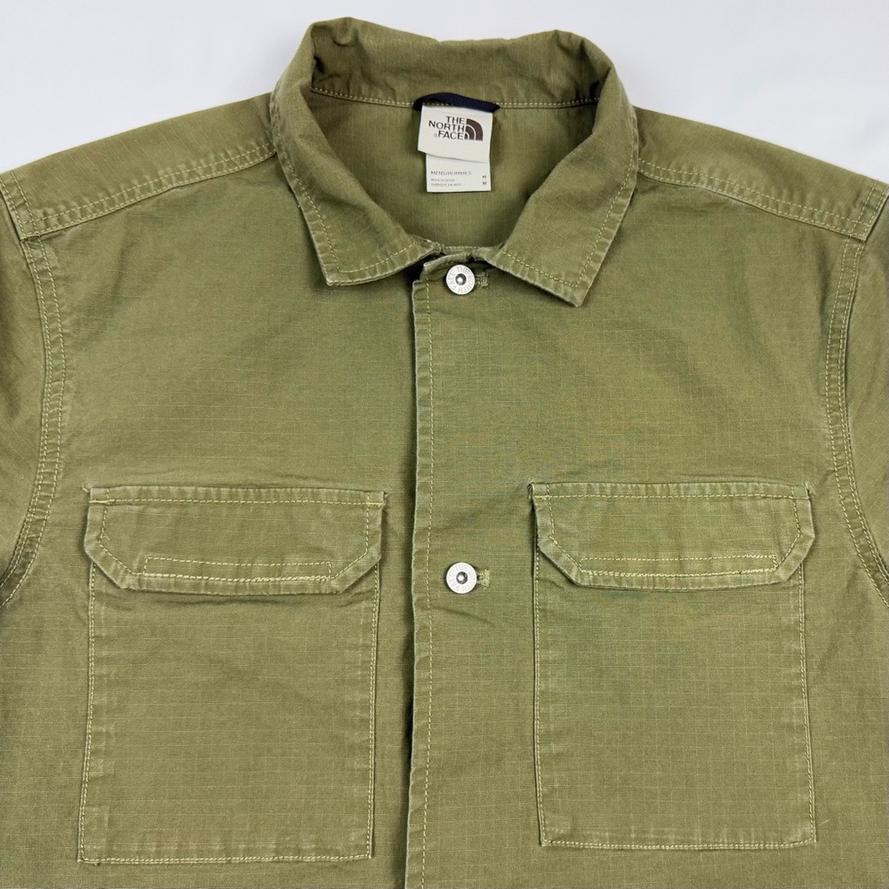 The North Face Olive Green Lightweight Shirt Jacket - Picture 4 of 9